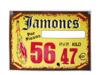 Serrano Ham Price Label