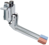 Foot operated mixer, wall mounted type